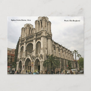 Eglise Notre Dame, Nice, Foto Ol... Briefkaart