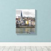 Église Saint-Georges Canvas Afdruk (Insitu (Houten vloer))