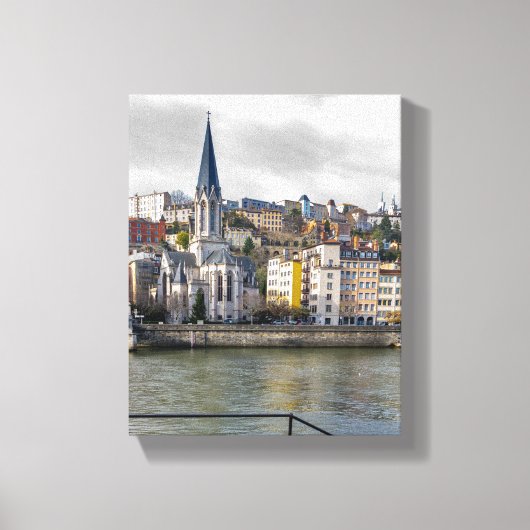 Église Saint-Georges Canvas Afdruk (Voorkant)