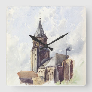 Église Saint Germain des Prés Parijs Vierkante Klok