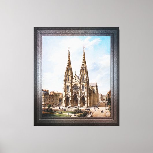 Église Sainte-Clotilde à Paris door Max Berthelin Canvas Afdruk (Voorkant)