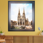 Église Sainte-Clotilde à Paris door Max Berthelin Canvas Afdruk (Insitu (Woonkamer))