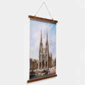 Église Sainte-Clotilde à Paris door Max Berthelin Hangend Wandkleed (Gebogen)