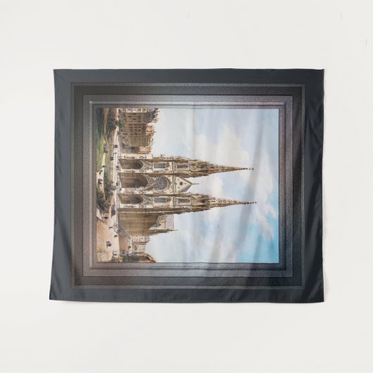 Église Sainte-Clotilde à Paris door Max Berthelin Wandkleed (Voorkant (horizontaal))