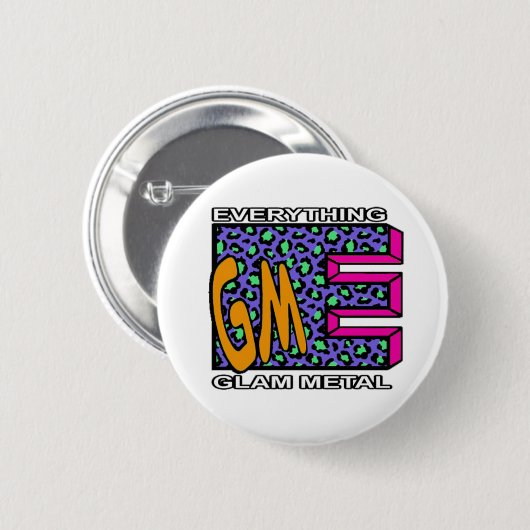 EGM Blue Leopard Logo Grote Button (Voorkant /achterkant)