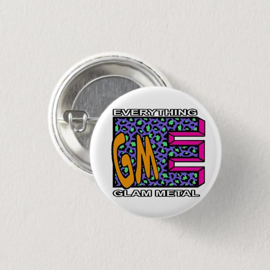 EGM Blue Leopard Logo Small Button (Voorkant /achterkant)