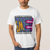 EGM Blue Leopard Logo T-Shirt (Voorkant)