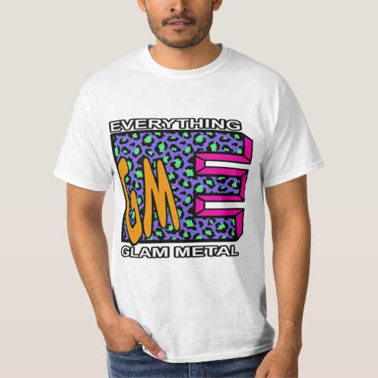 EGM Blue Leopard Logo T-Shirt (Voorkant)