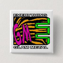 EGM Oranje Tiger Stripe Logo Square Button