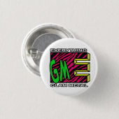 EGM roze tijgerstrepe Logo kleine Button (Voorkant /achterkant)