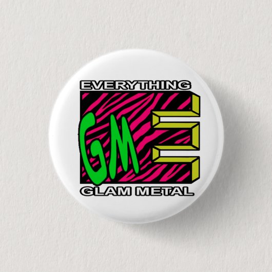 EGM roze tijgerstrepe Logo kleine Button (Voorkant)