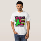 EGM Roze tijgerstrepe Logo T-Shirt (Voorkant volledig)
