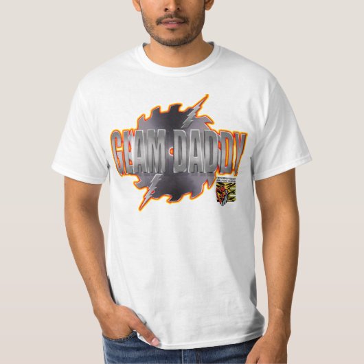 EGM Sawblade Glam Dad T-Shirt (White) (Voorkant)
