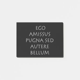 Ego amissus pugna sed autere bellum post-it® notes
