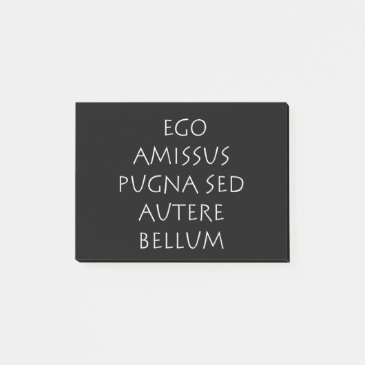 Ego amissus pugna sed autere bellum post-it® notes (Voorkant)