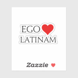 Ego Amo Latinam (I Love Latijn) Sticker
