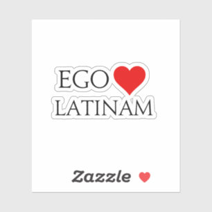 Ego Amo Latinam (I Love Latijn) Sticker