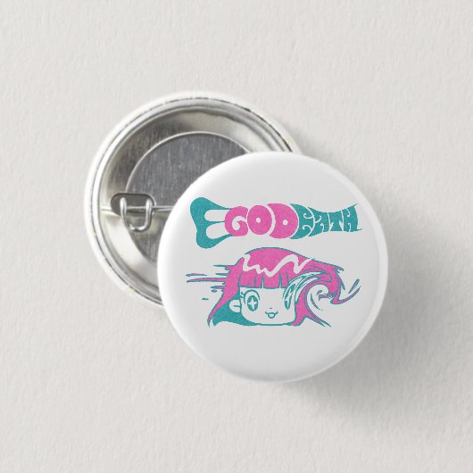 Ego Death Ronde Button 3,2 Cm (Voorkant /achterkant)