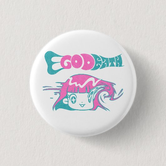 Ego Death Ronde Button 3,2 Cm (Voorkant)