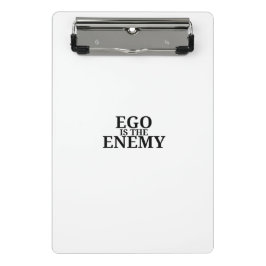 Ego Is De Vijand Minimalistische Mini Kladblok Klembord