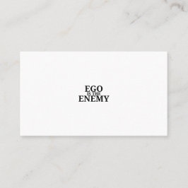 Ego Is De Vijand Minimalistische Typewriter Zakeli Visitekaartje
