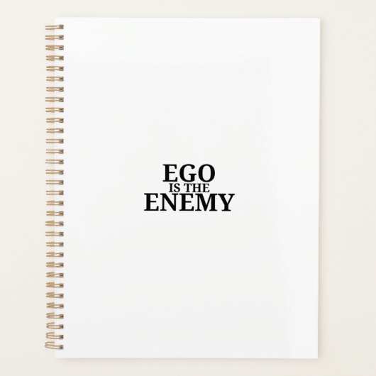 Ego Is The Enemy 2026 Minimalist Daily Planner (Voorkant)