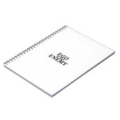 Ego Is The Enemy Minimalistisch Schrijfmachine Not Notitieboek (Linkerzijde)