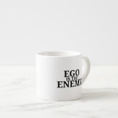 Ego Is The Enemy Minimalistische Schrijfmachine Es Espresso Kop (Voorkant rechts)