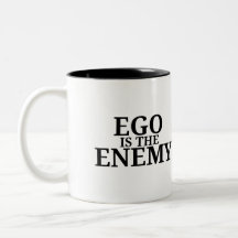 Ego Is The Enemy Minimalistische Tweetonige Schrij