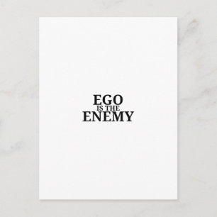 Ego Is The Enemy Minimalistische Typewriter Ansich Briefkaart