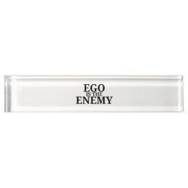 Ego Is The Enemy Minimalistische Typewriter Bureau Naambordje