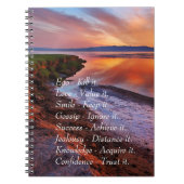 Ego Kill it Love value it Smile Keep it quote Notitieboek (Voorkant)