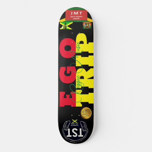 EGO TRIP JMT JAMAICA 8 1/4" Skateboard Deck (Voorkant)