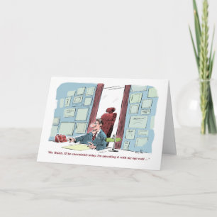 Ego Wall baas's verjaardagskaart Kaart