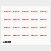 Egocentric Stamp Ronde Sticker (Vel)