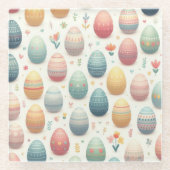 egocentrisch glazen onderzetter (Voorkant)