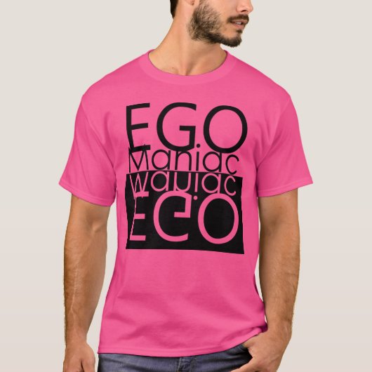 egocentrisch t-shirt (Voorkant)