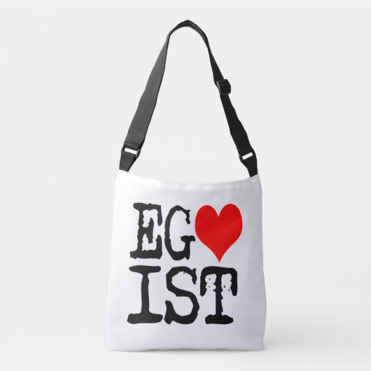 Egoist Red Heart Crossbody Tas (Voorkant)