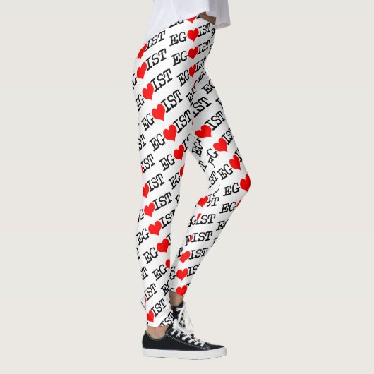 Egoist Red Heart Leggings (Rechts)