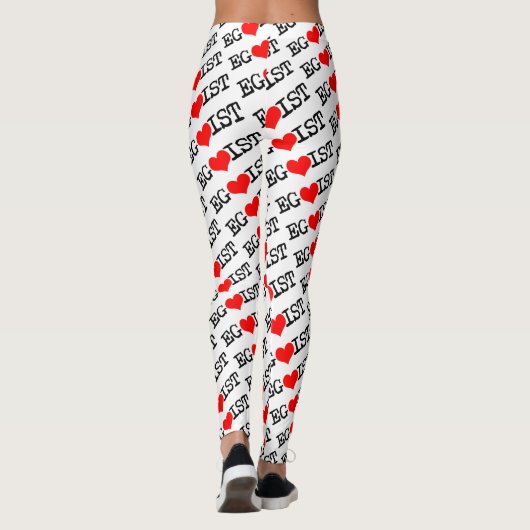 Egoist Red Heart Leggings (Achterkant)