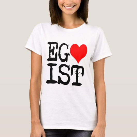 Egoist Red Heart T-shirt (Voorkant)
