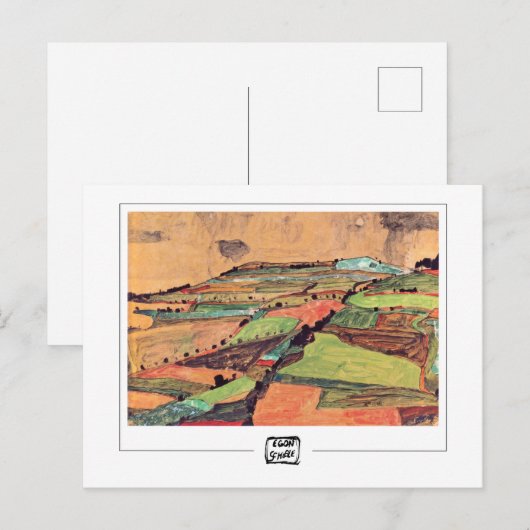 Egon Schiele #11-2 - Fine Art Briefkaart (Voorkant / Achterkant)