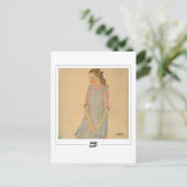 Egon Schiele #142-2 - Kunst Briefkaart (Staand voorkant)
