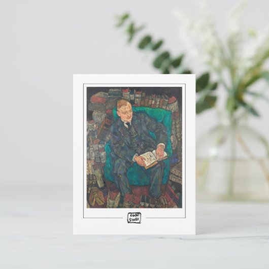 Egon Schiele #14-2 - Fine Art Briefkaart (Staand voorkant)