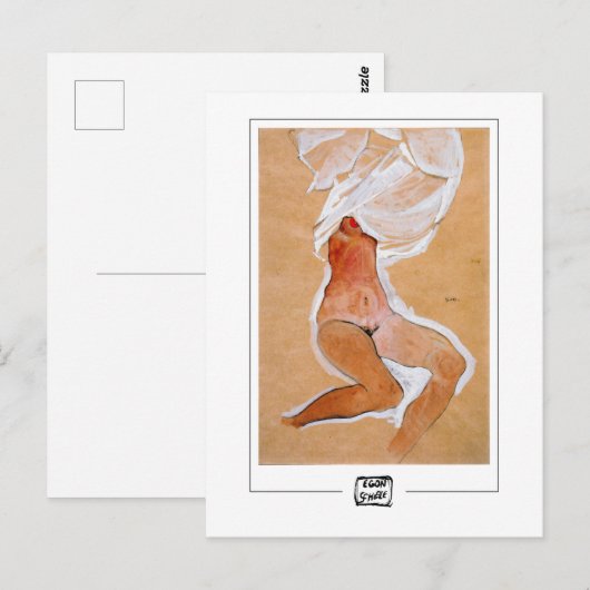 Egon Schiele #14 - Fine Art Briefkaart (Voorkant / Achterkant)