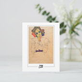 Egon Schiele #190-2 - Kunst Briefkaart (Staand voorkant)