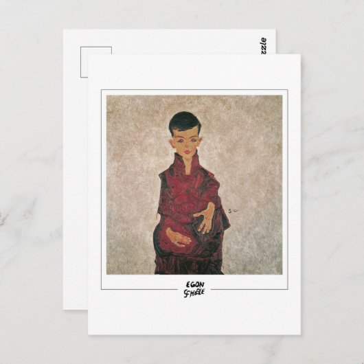 Egon Schiele #1-2 - Beeldende kunst Briefkaart (Voorkant / Achterkant)