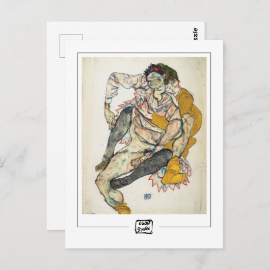 Egon Schiele #234-2 - fijn Briefkaart (Voorkant / Achterkant)
