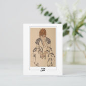 Egon Schiele #234 - Kunst Briefkaart (Staand voorkant)