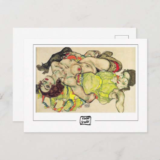 Egon Schiele #234 - Kunstmatig Briefkaart (Voorkant / Achterkant)